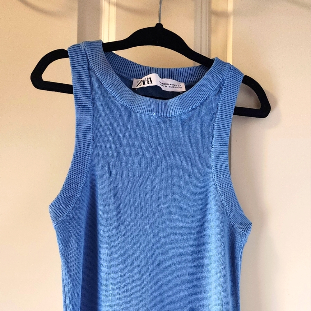 Zara xs blue top